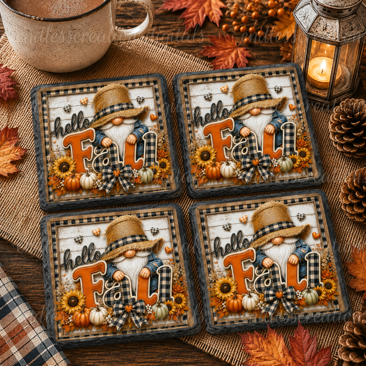 HELLO FALL GNOME BUNDLE OF 6