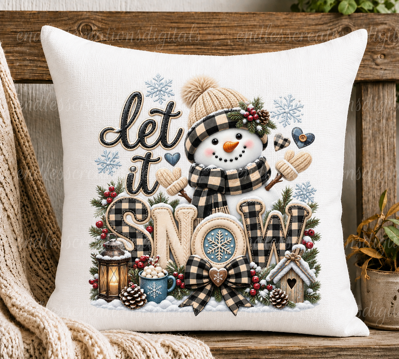 LET IT SNOWMAN TRANSPARENCY