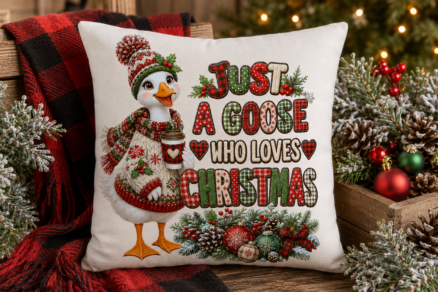 GOOSE LOVES CHRISTMAS TRANSPARENCY