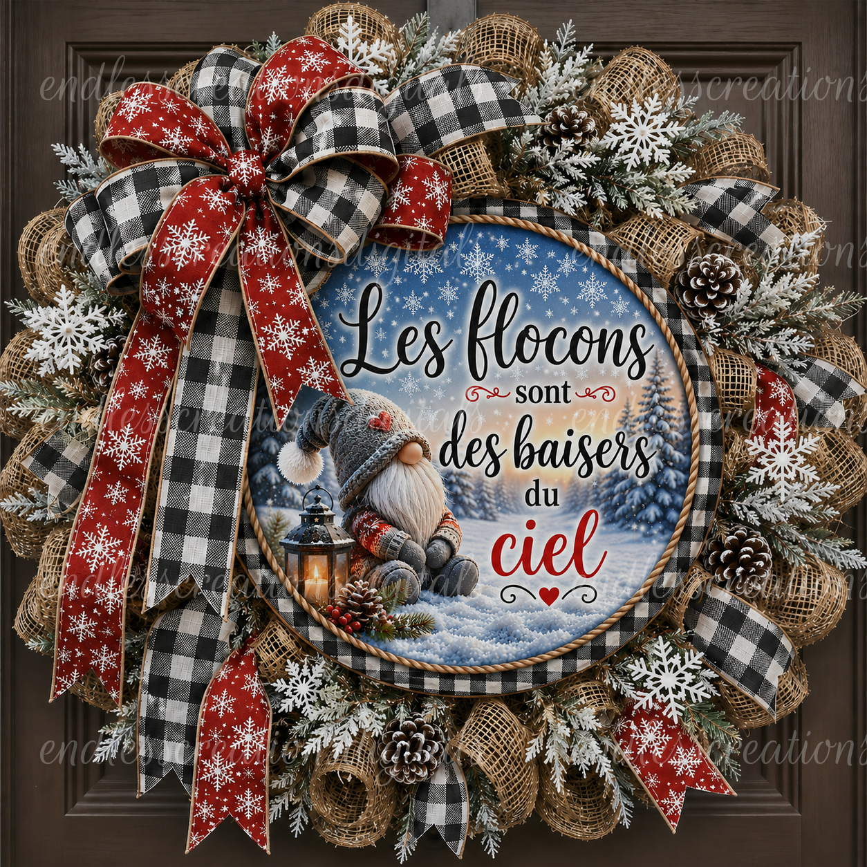FRENCH VERSION SNOWFLAKE KISSES ROUND