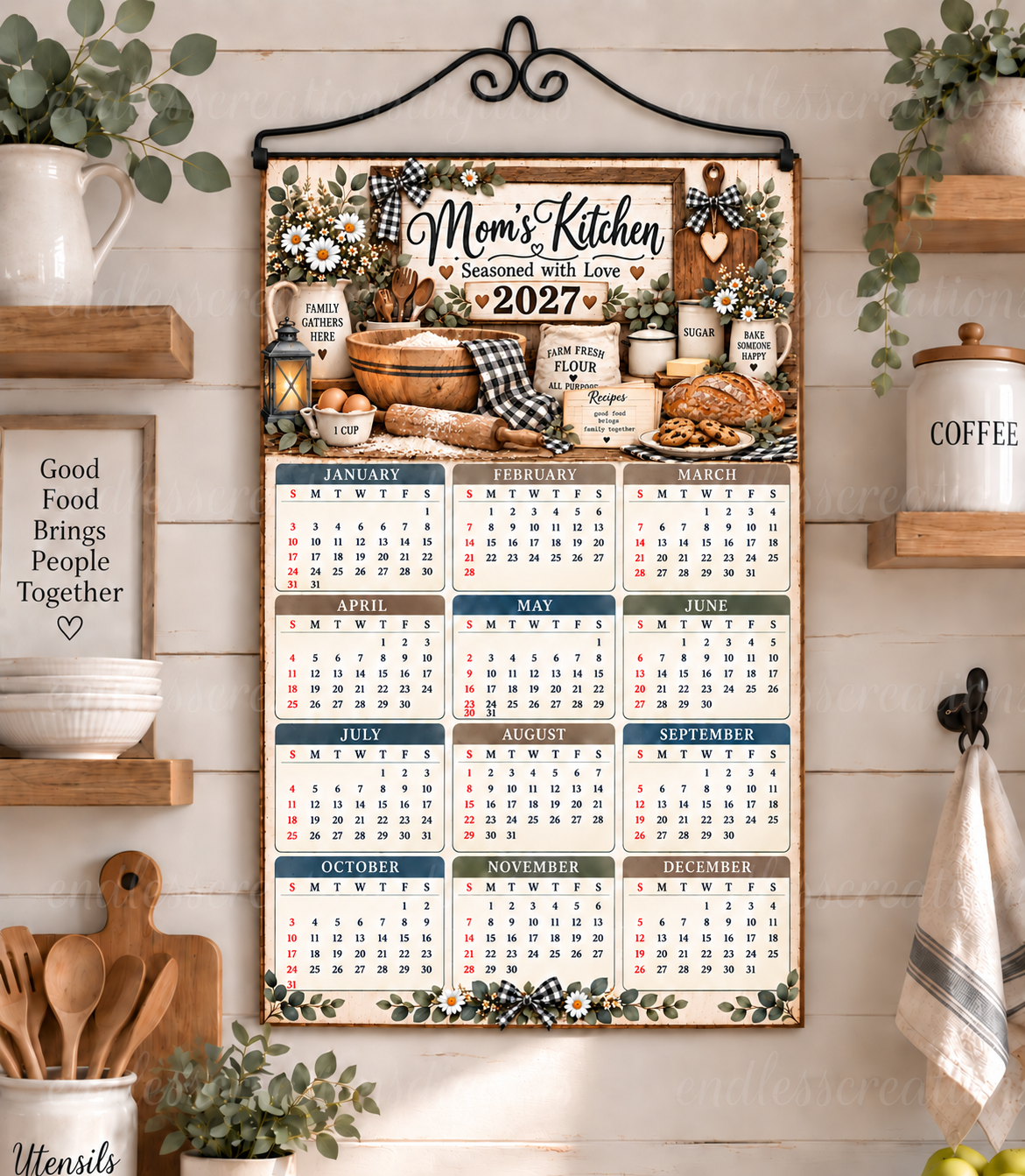 MOM'S KITCHEN CALENDAR DESIGN