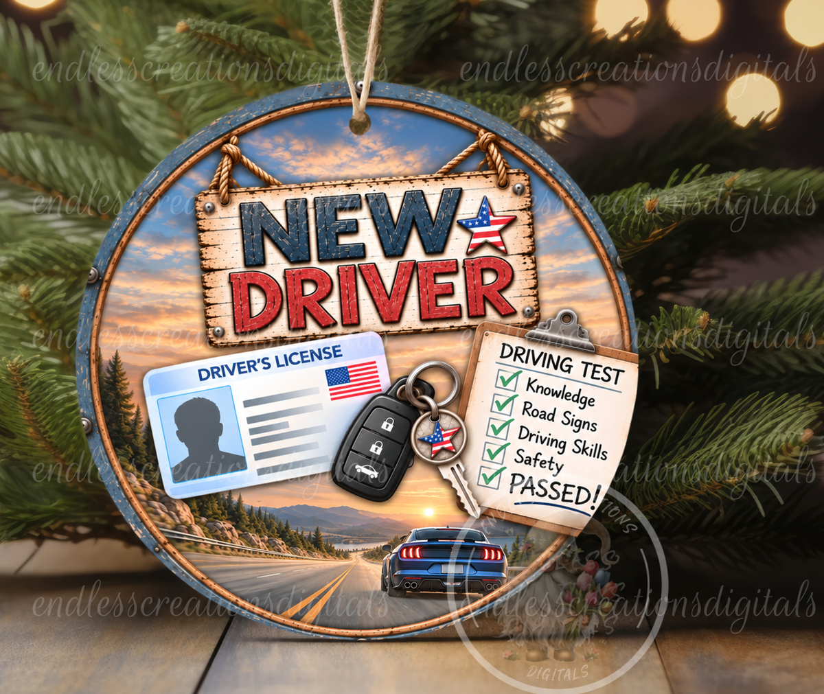 MALE NEW DRIVER ORNAMENT