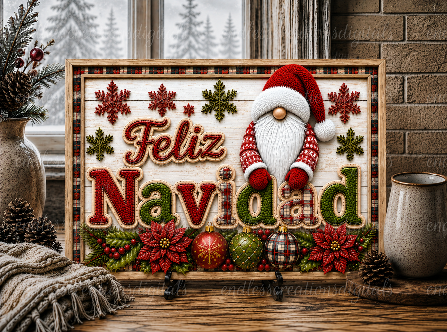 CHRISTMAS GNOME SPANISH BUNDLE OF 5
