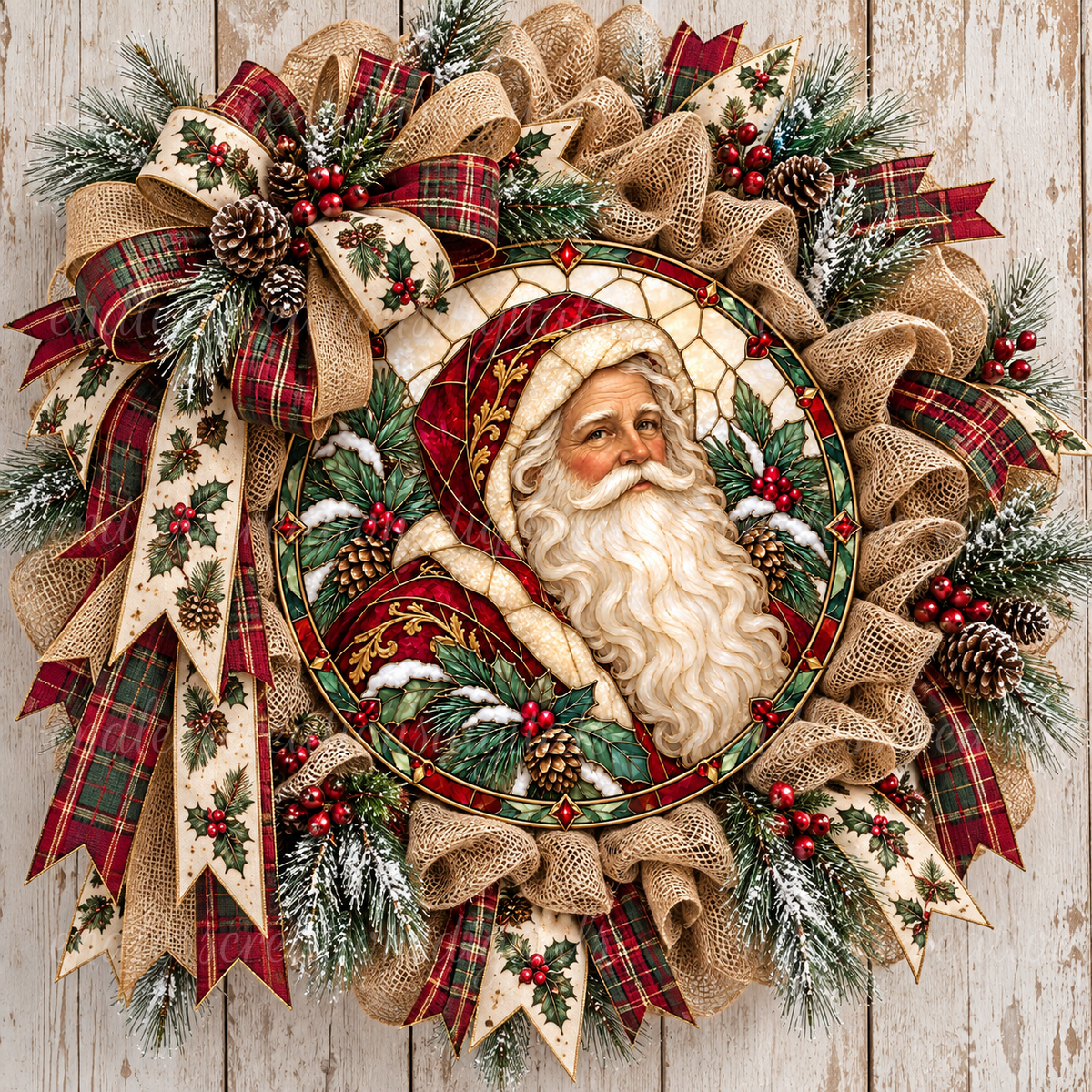 VINTAGE OLD WORLD SANTA ROUND ONLY
