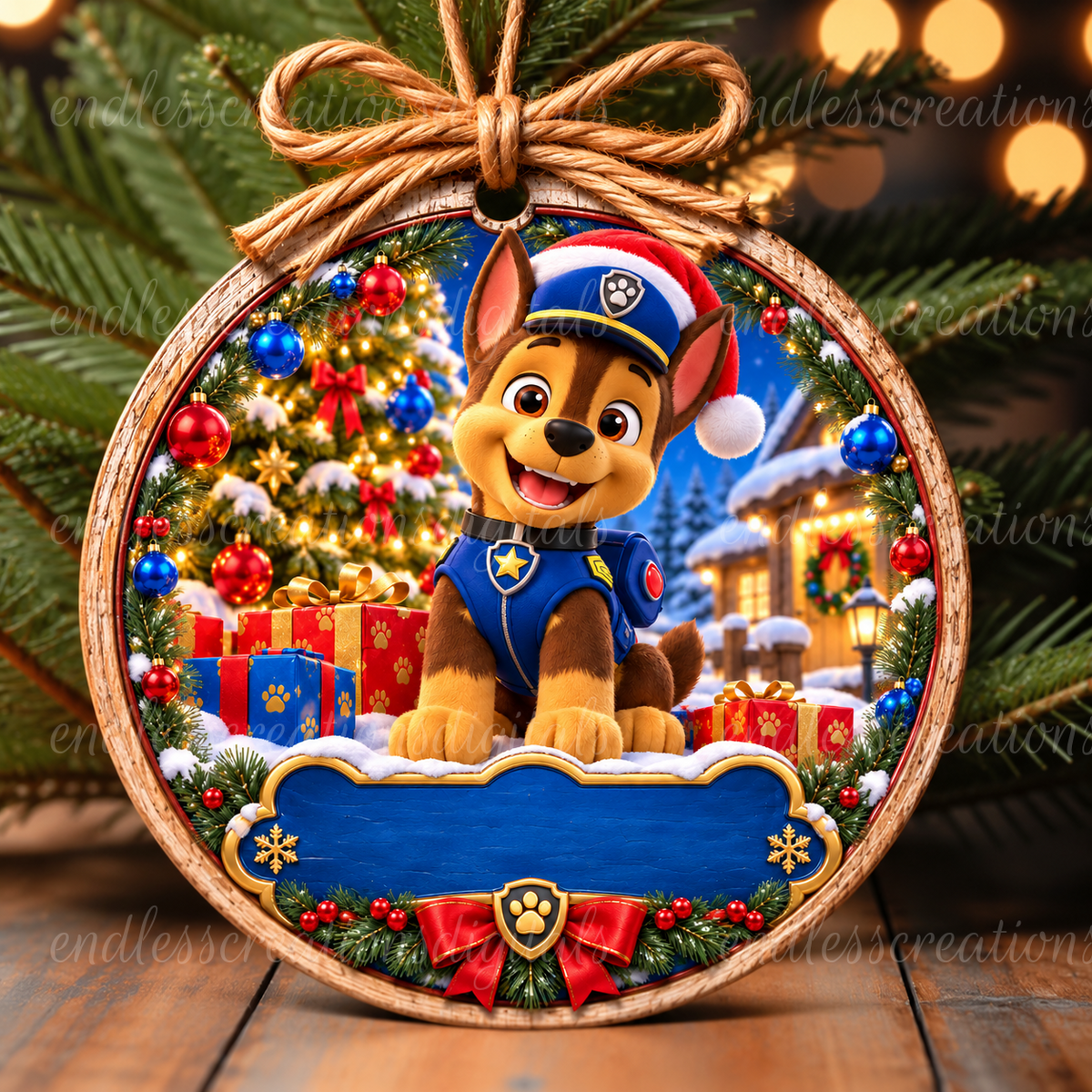 CHASE NAME ORNAMENT