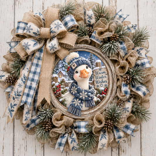 WINTER WISHES GOOSE ROUND ONLY