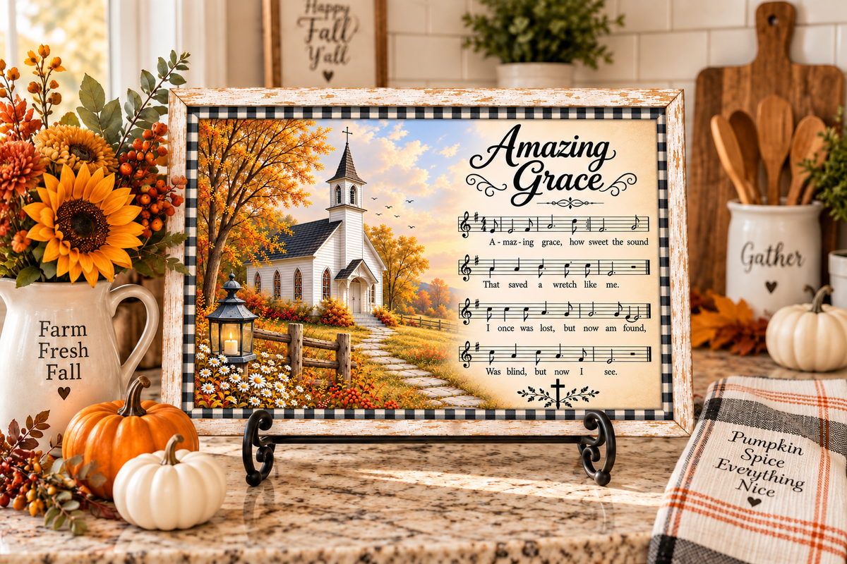 AMAZING GRACE CUTTING BOARD/SLATE DESIGN