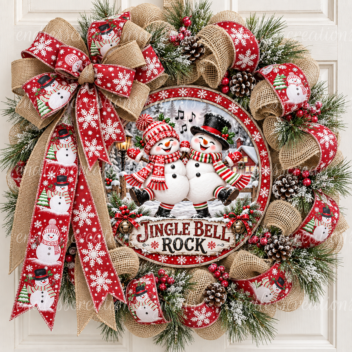 JINGLE BELL ROCK DANCING SNOWMAN ROUND ONLY