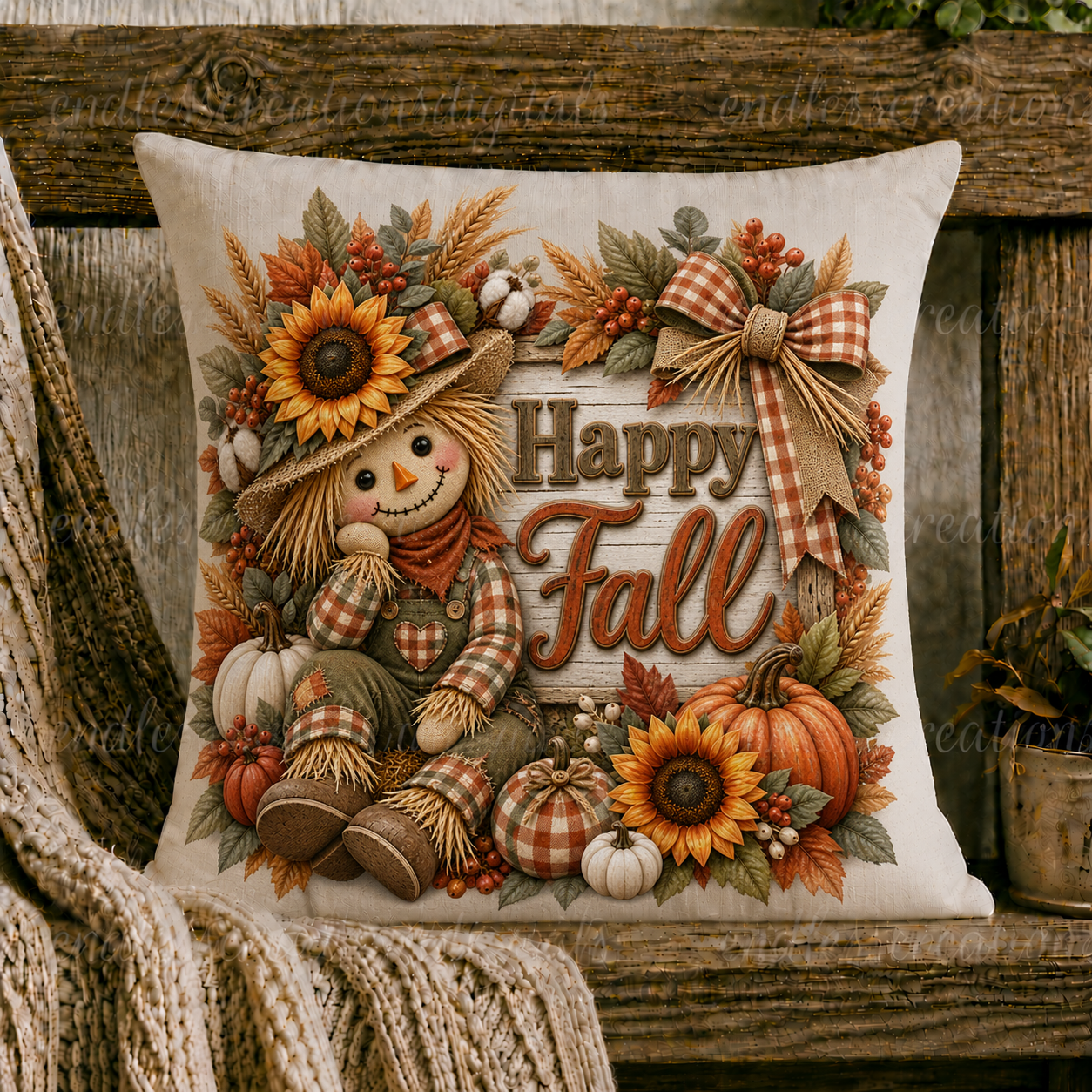 TERRA COTTA FALL SCARECROW TRANSPARENCY