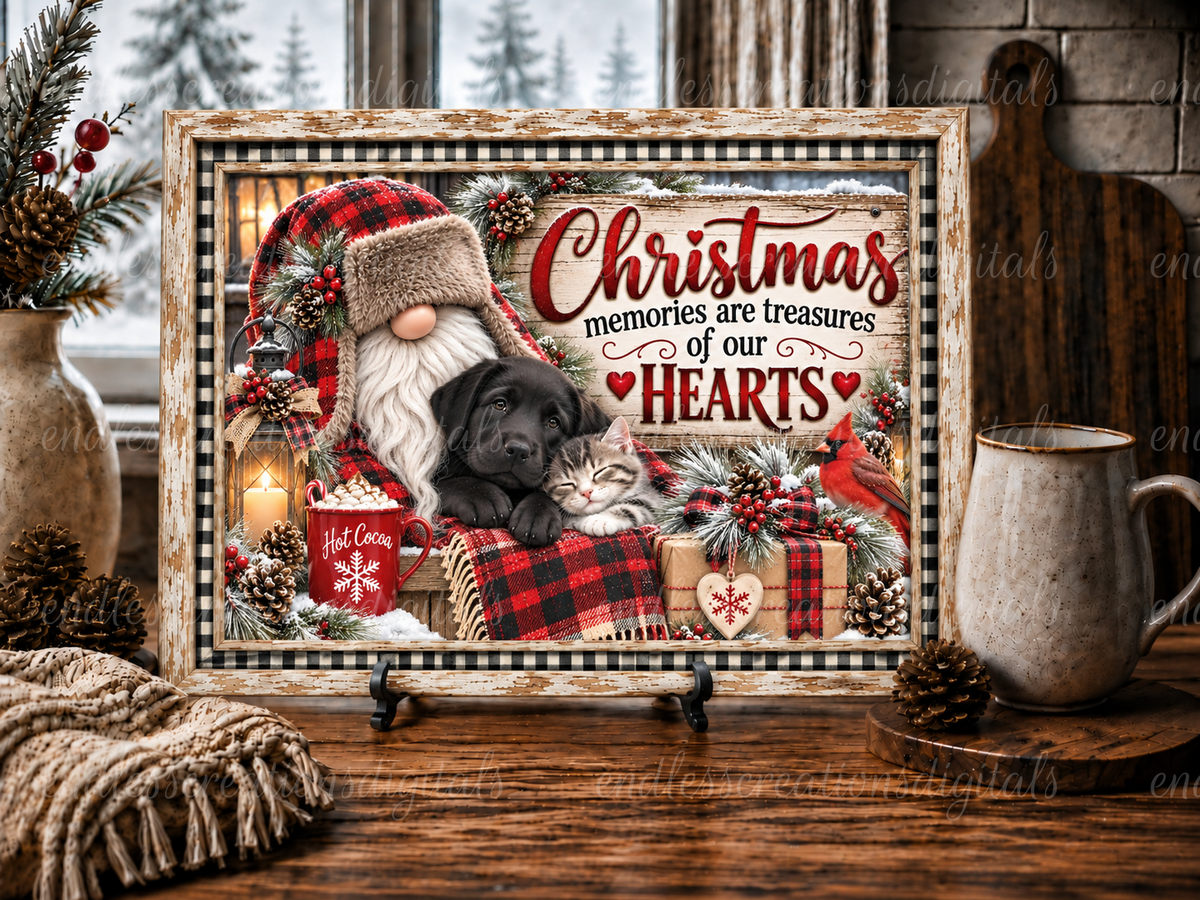 CHRISTMAS MEMORIES CUTTING BOARD DESIGN