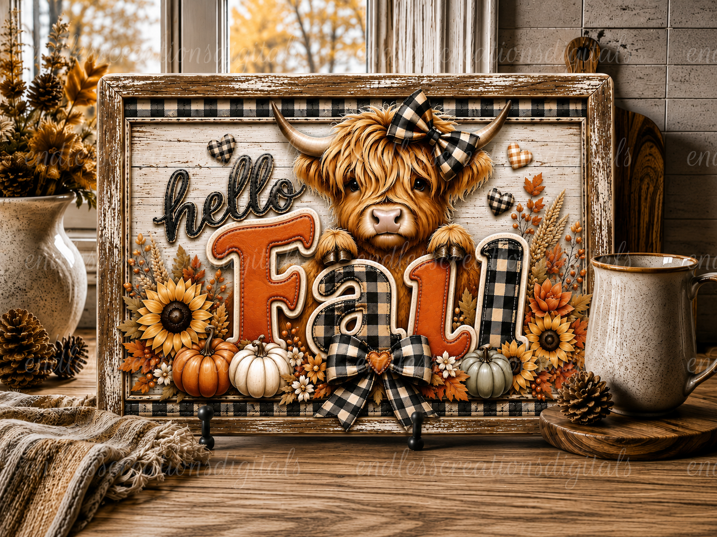 HELLO FALL HIGHLAND BUNDLE OF 6