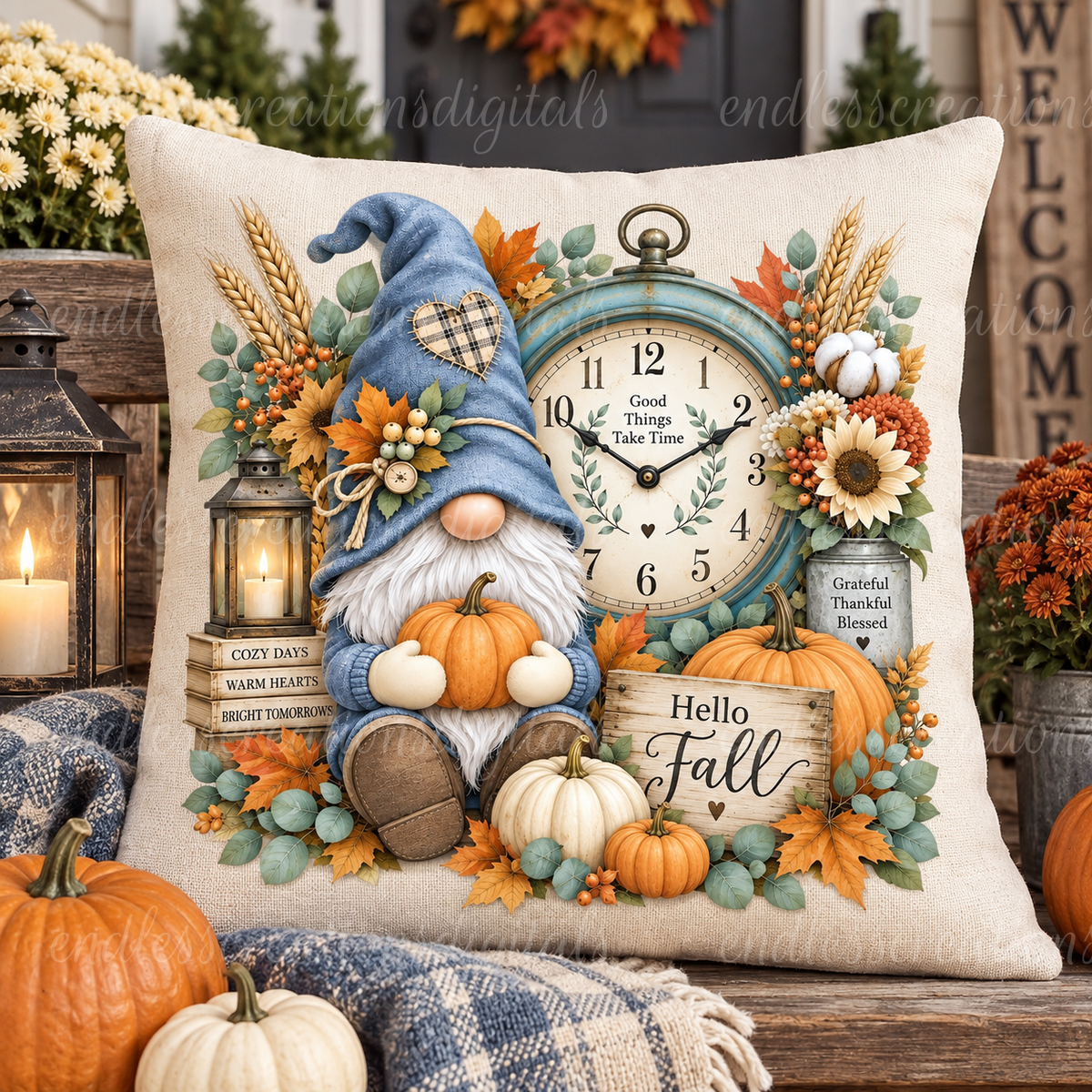 HELLO FALL GNOME TRANSPARENCY