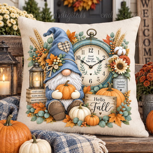 HELLO FALL GNOME TRANSPARENCY