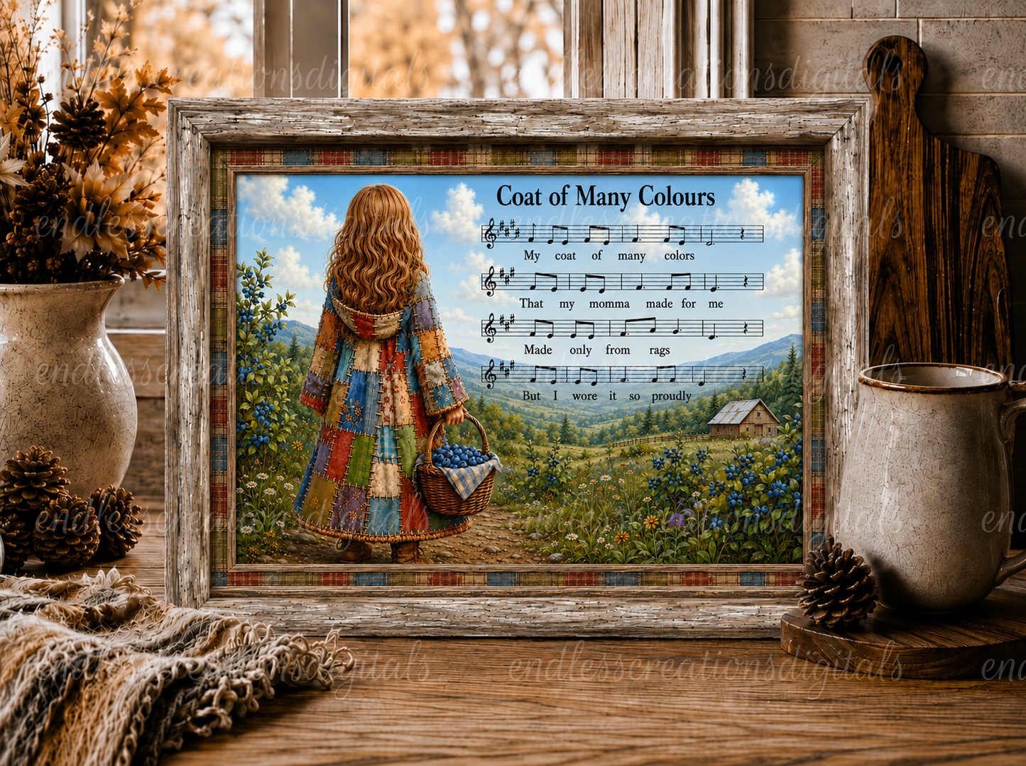 COAT OF COLOURS CUTTING BOARD/SLATE DESIGN