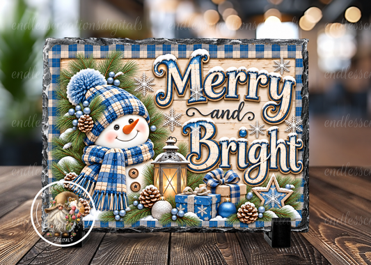 MERRY AND BRIGHT BLUE