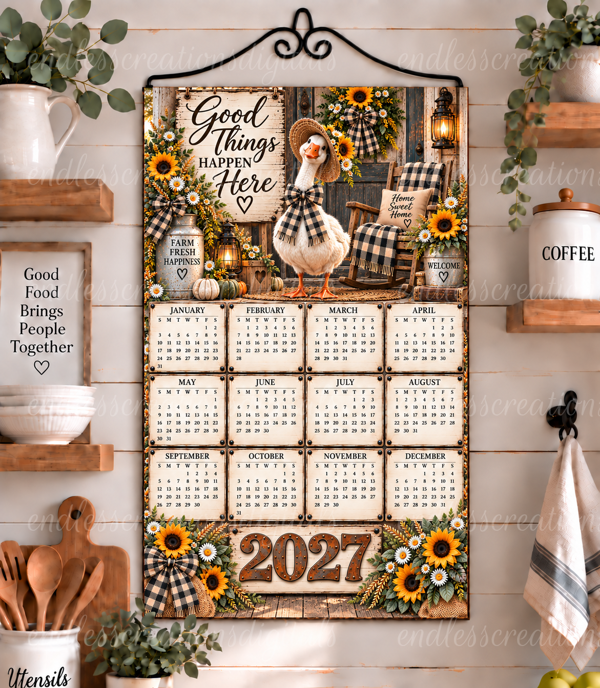 PORCH GOOSE CALENDAR