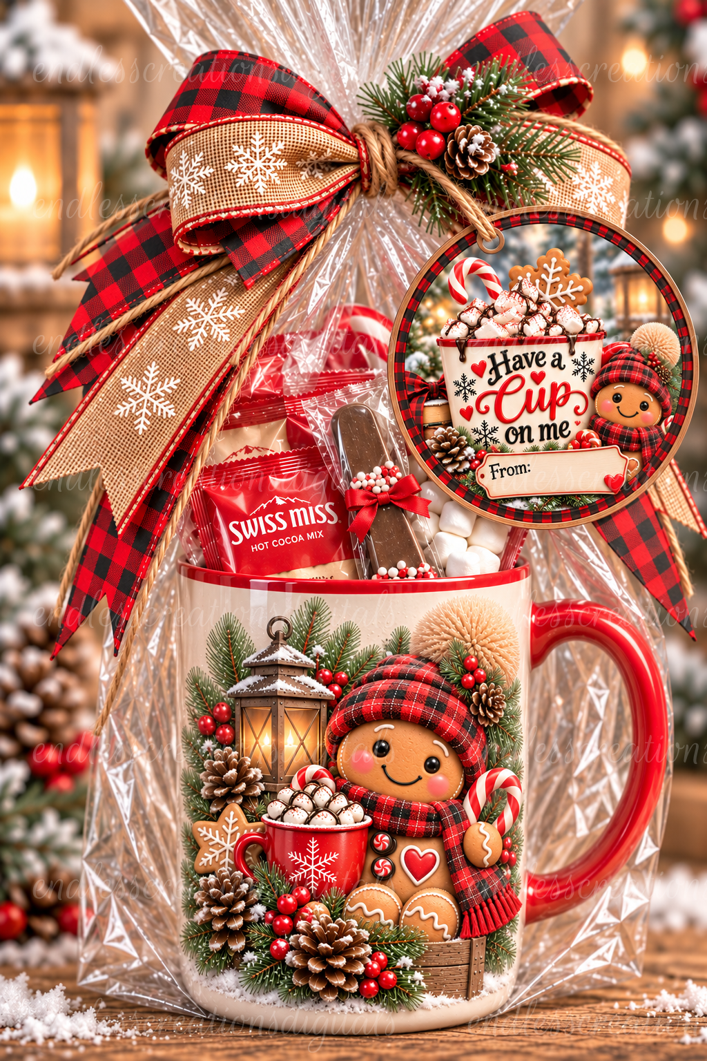 GINGERBREAD TRANSPARENCY/ROUND BUNDLE OF 2
