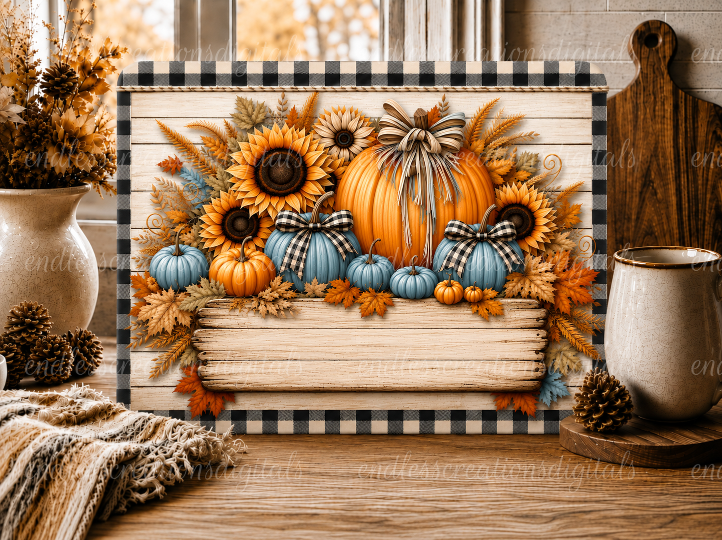 FALL PUMPKIN CUTTING BOARD