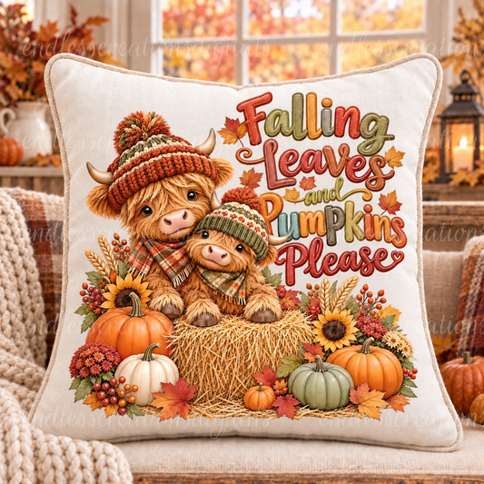 FALLING LEAVES HIGHLAND BABIES TRANSPARENCY