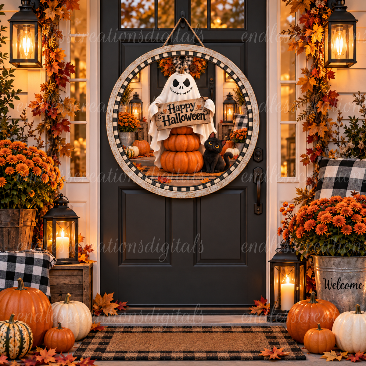 HAPPY HALLOWEEN ROUND ONLY