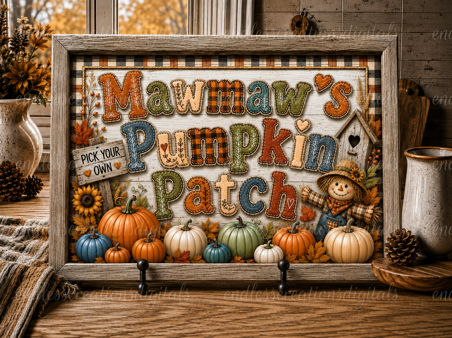MAWMAW'S PUMPKIN PATCH CUTTING BOARD DESIGN