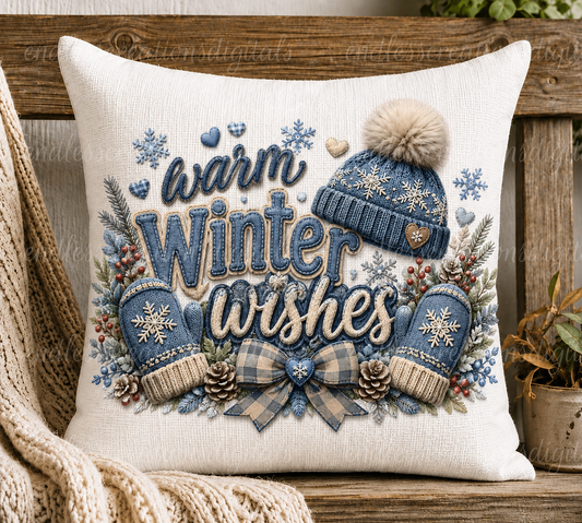 WARM WINTER WISHES TRANSPARENCY
