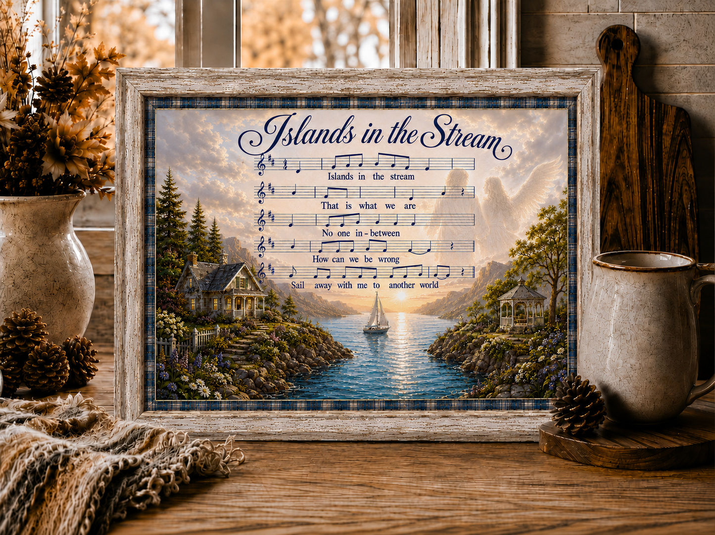ISLANDS STREAM CUTTING BOARD/SLATE DESIGN