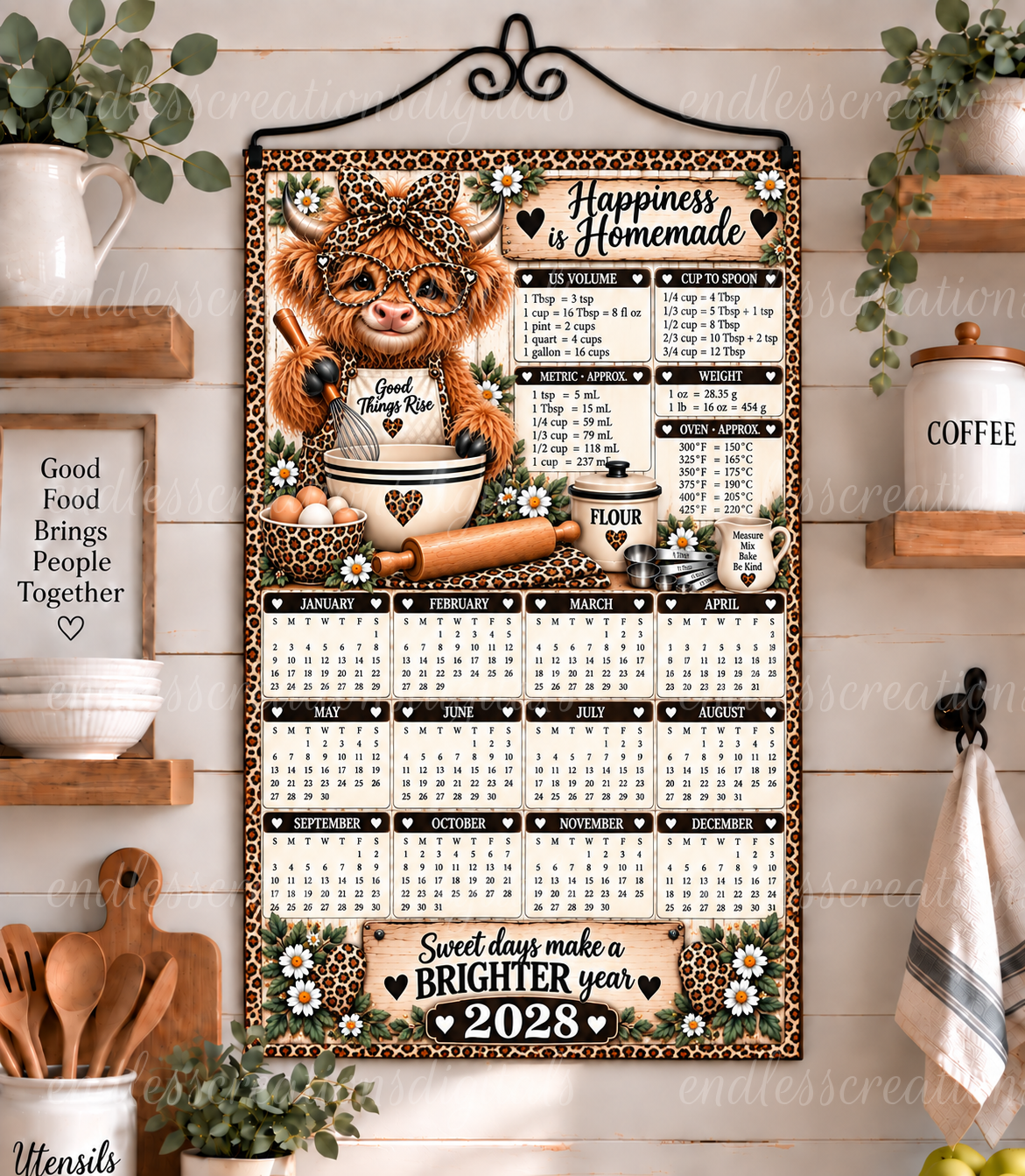 COW CONVERSION CALENDAR