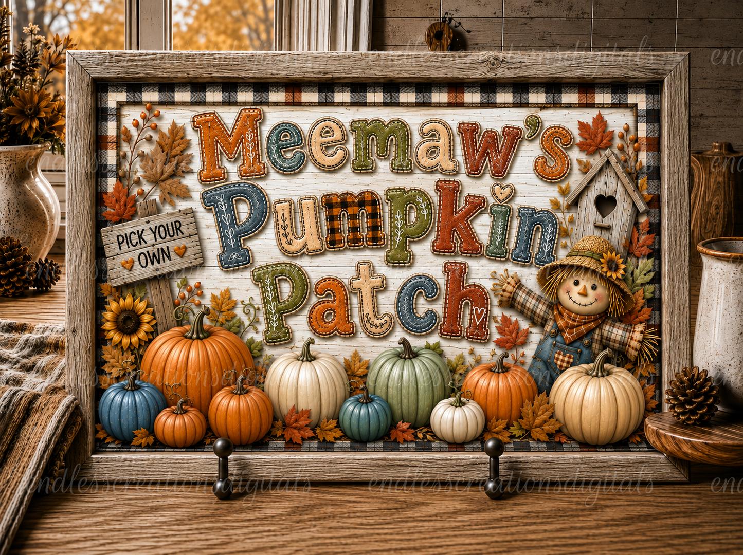 MEEMAW'S PUMPKIN PATCH CUTTING BOARD DESIGN