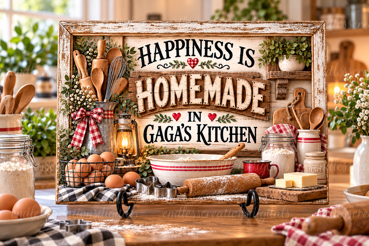 HAPPINESS IS HOMEADE GAGA