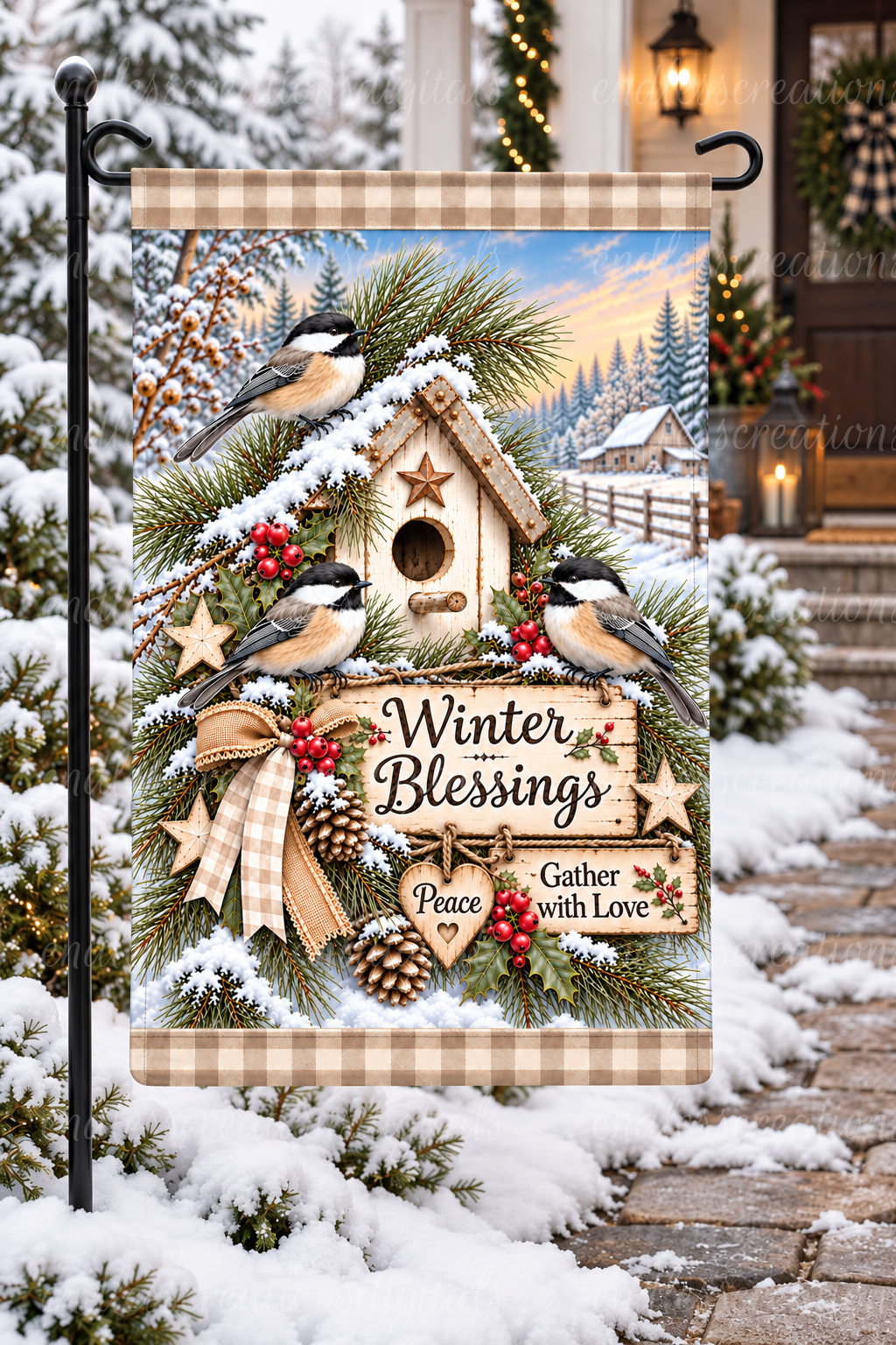 WINTER BLESSINGS CHICKADEES BUNDLE OF 6
