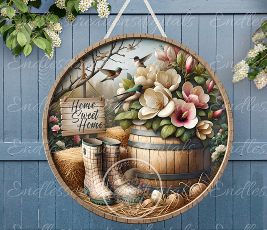 MAGNOLIA SPRING FLORAL ROUND