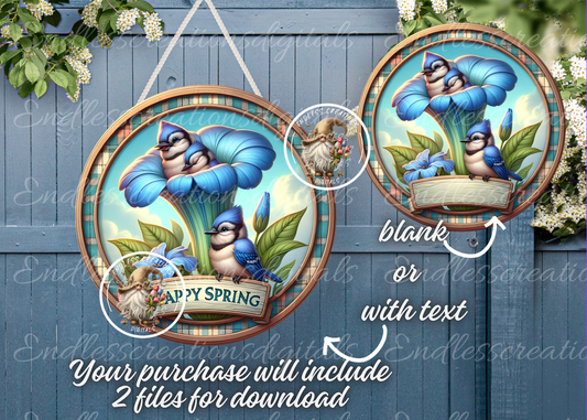 WELCOME SPRING BABY BLUE JAYS
