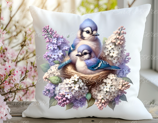 SPRING FLORAL BIRDS TRANSPARENCIES