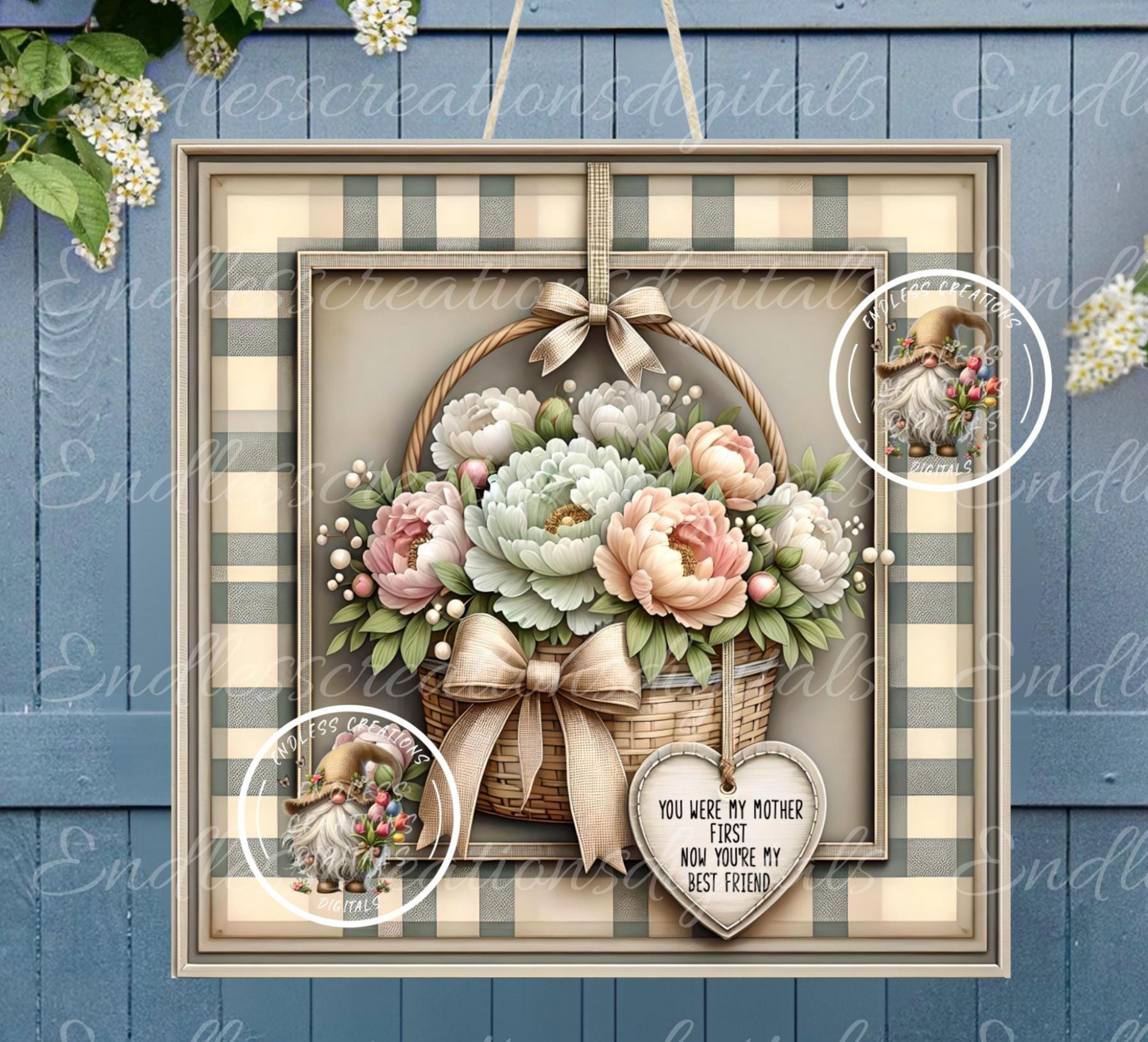 MOTHERS DAY SQUARE Door Hanger