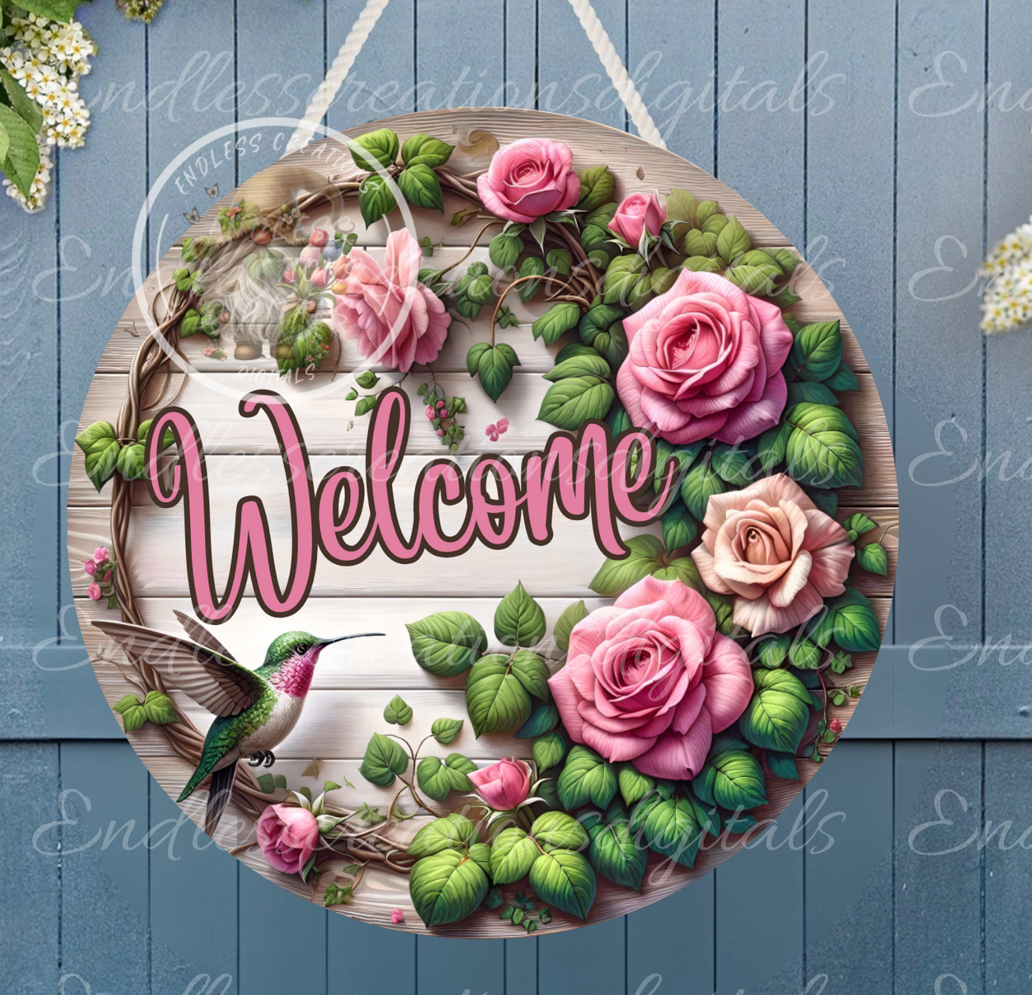 SUMMER WELCOME PINK ROSES