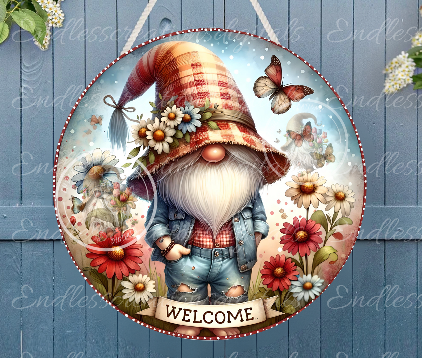 WELCOME SUMMER FLORAL GNOME