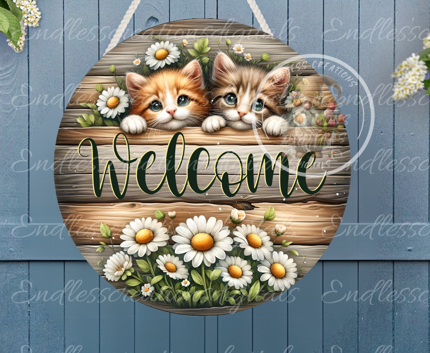 SUMMER FLORAL WELCOME KITTENS