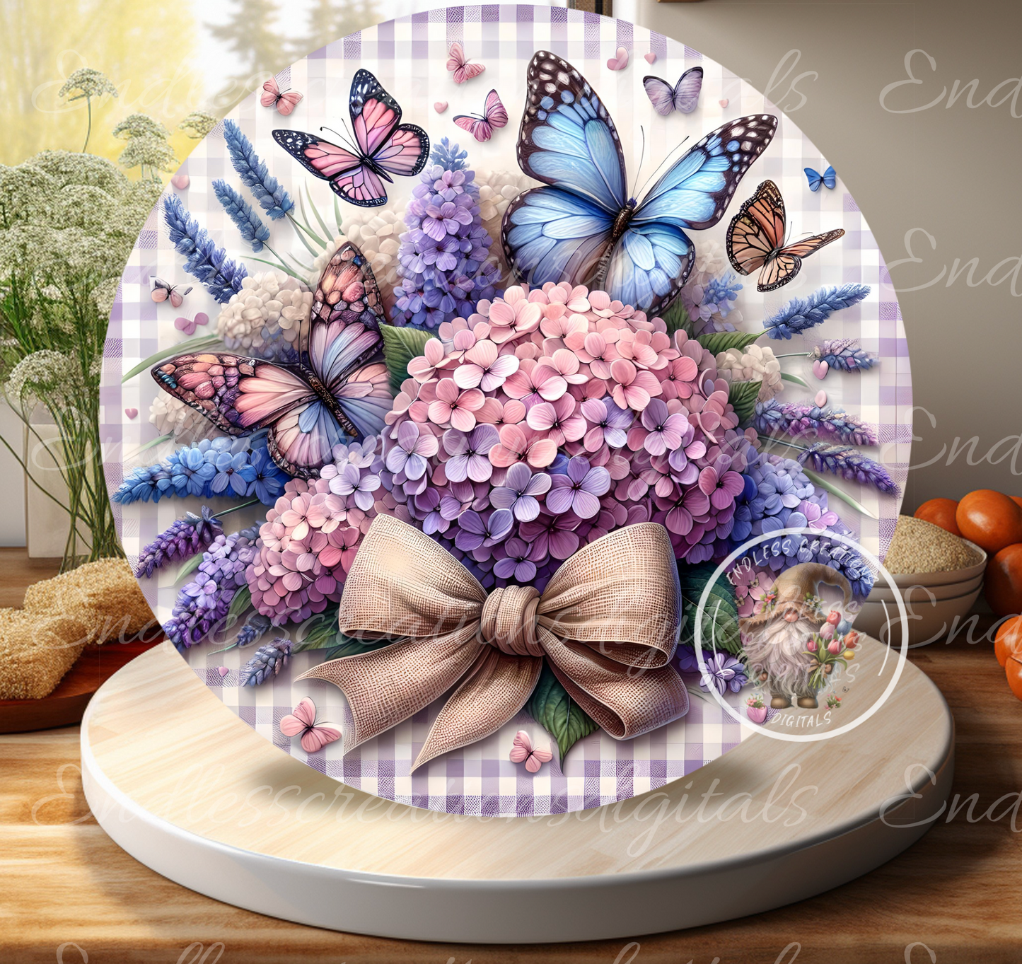 SUMMER HYDRANGEA BUTTERFLIES