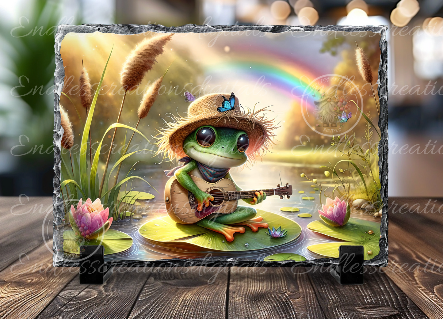 OVER THE RAINBOW FROG RECTANGLE SUMMER TRANSPARENCIES