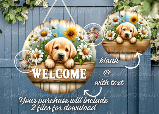 GOLDEN LAB WELCOME SUMMER ROUND