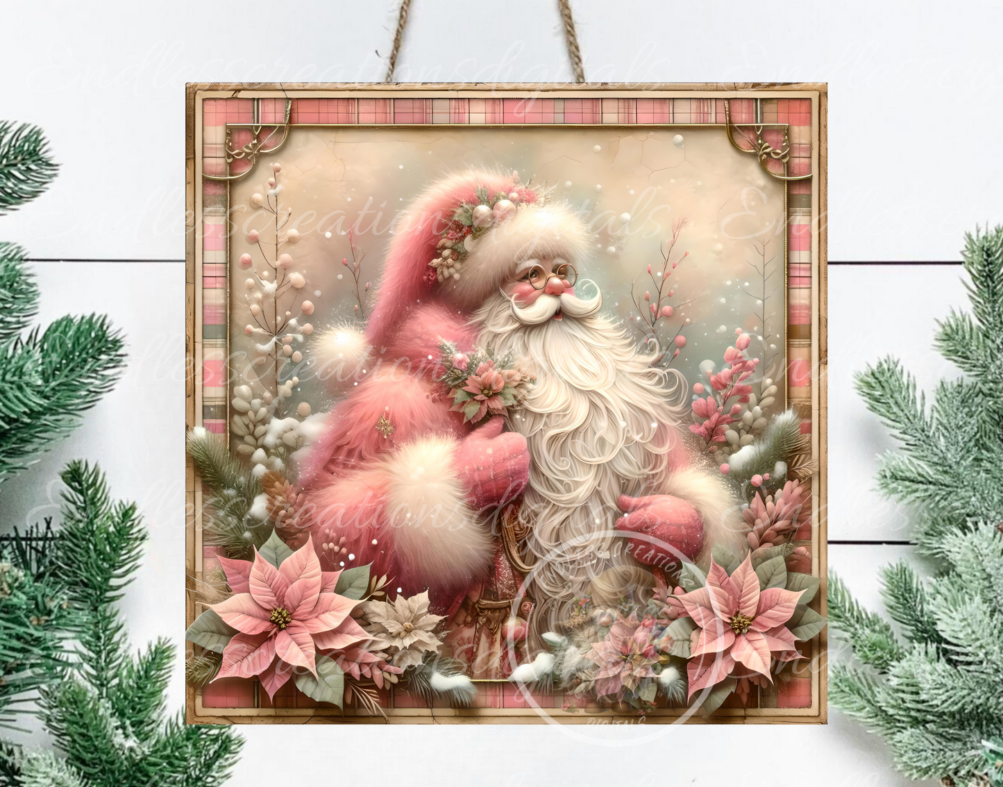PINK VINTAGE CHRISTMAS SANTA BUNDLE