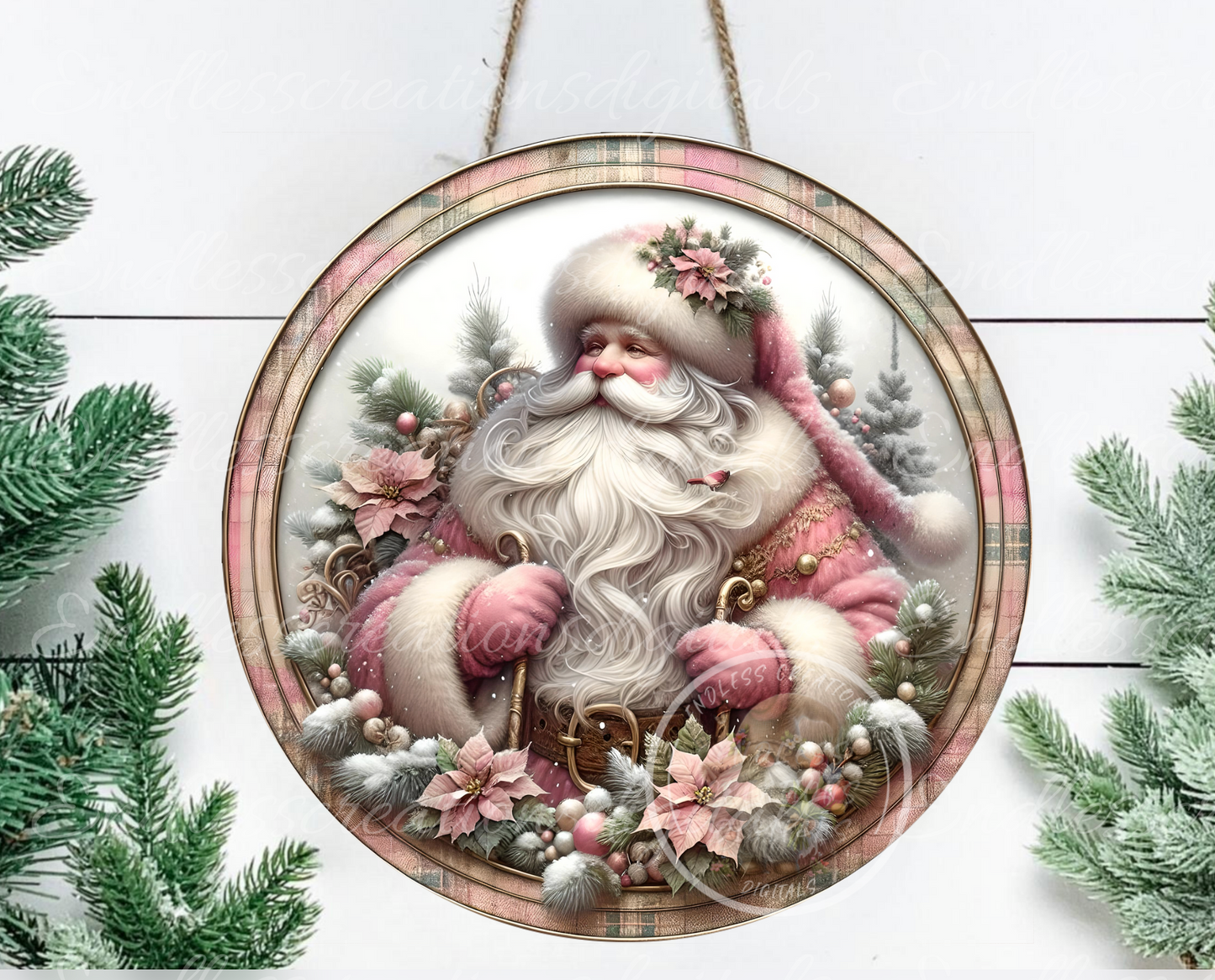 PINK VINTAGE CHRISTMAS SANTA BUNDLE