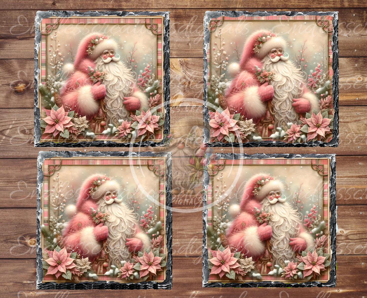 PINK VINTAGE CHRISTMAS SANTA BUNDLE