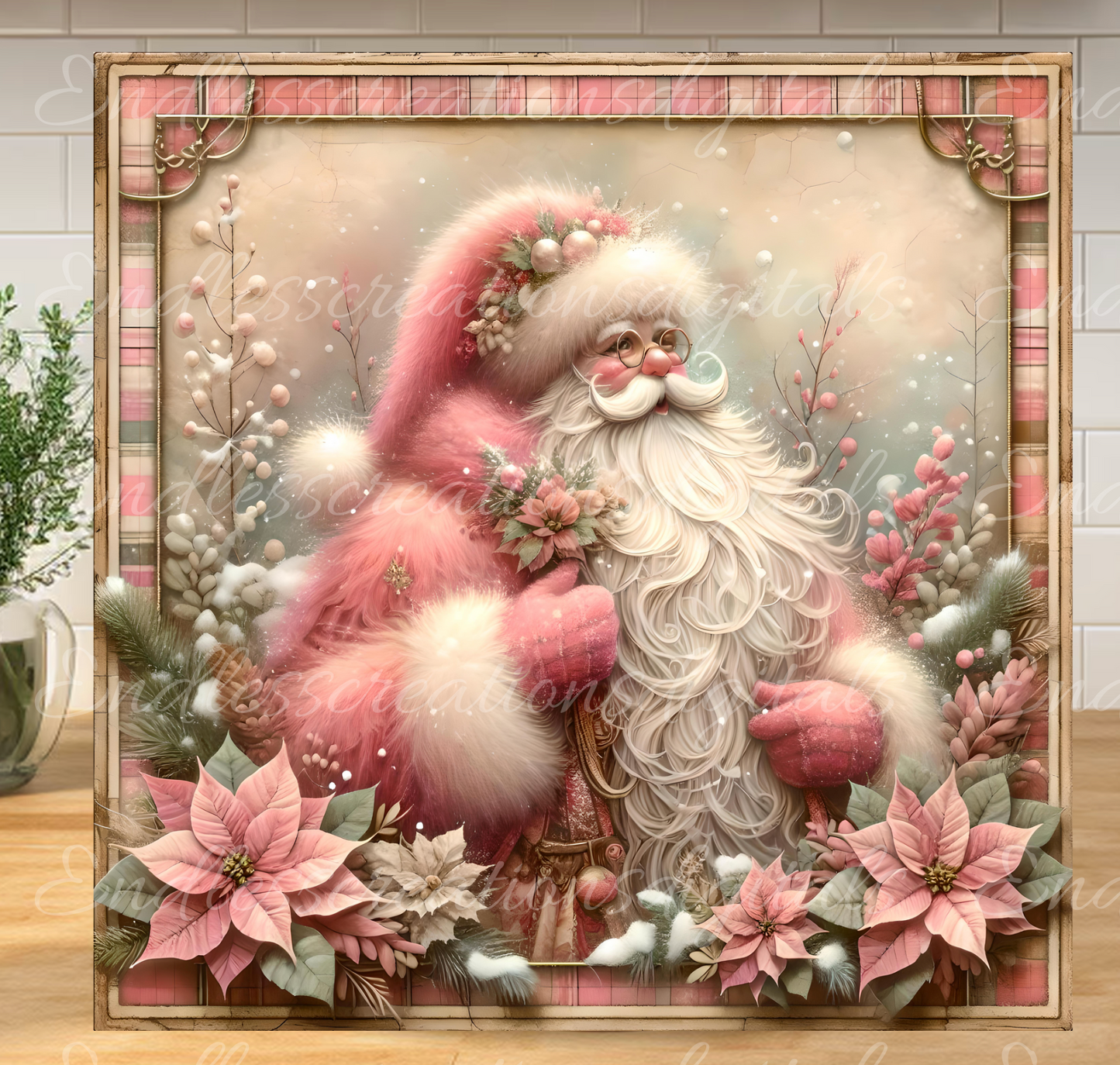 PINK VINTAGE CHRISTMAS SANTA BUNDLE