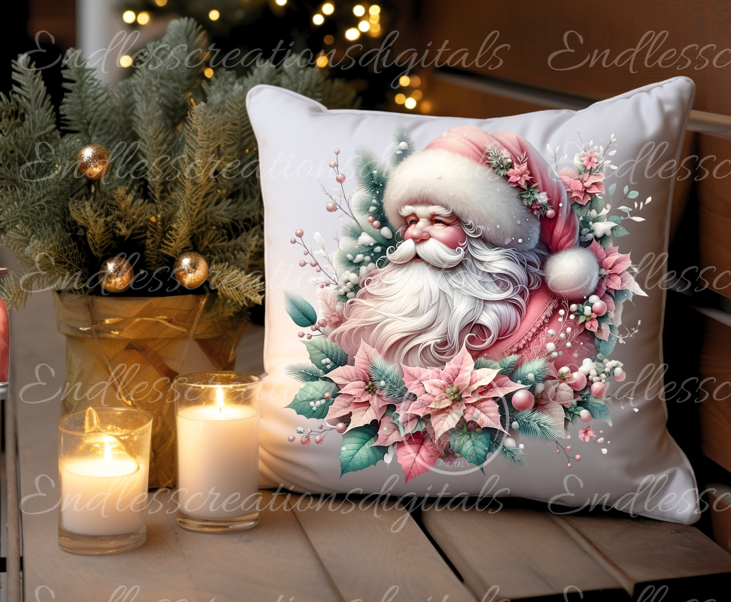 PINK VINTAGE CHRISTMAS SANTA BUNDLE