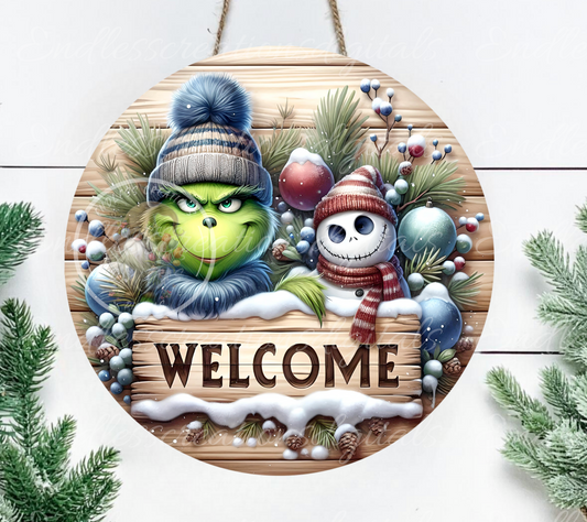 GREEN MONSTER AND SCARY SNOWMAN EXCLUSIVE