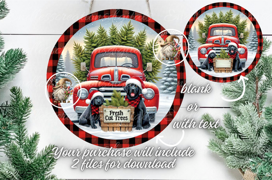 FRESH CUT TREES WINTER TRUCK
