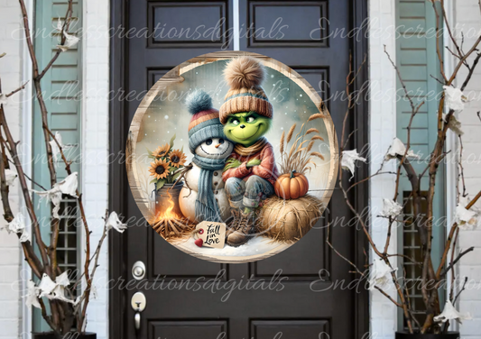 FALL GREEN MONSTER AND SCARY SNOWMAN EXCLUSIVE