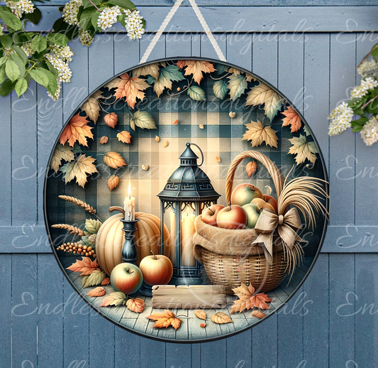 HAPPY FALL FLORAL APPLES